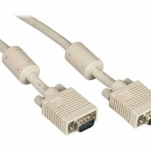 VGA VIDEO CABLE WITH FERRITE CORE BEIGE MM 5-FT. (1.5-M)