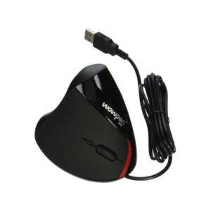 WOW PEN JOY II WIRED VERTICAL ERGONOMIC OPTICAL MOUSE SILVER - Optical - Cable - Silver - USB - 1600 dpi - Scroll Wheel - 5 Button(s)