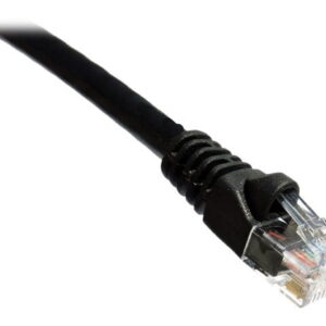 100FT CAT5E BLACK MOLDED BOOT PATCH CABLE 350MHZ