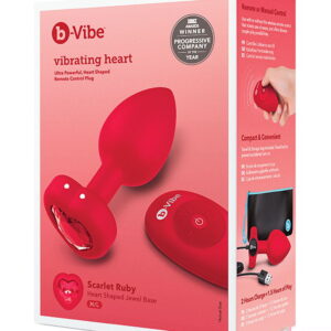 Vibrating Heart Plug Medium/Large